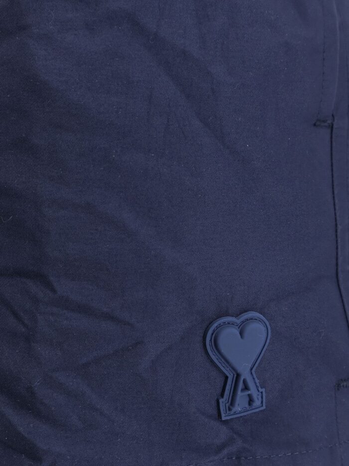 AMI PARIS Nylon Swimsuit With Tone-on-tone Logo