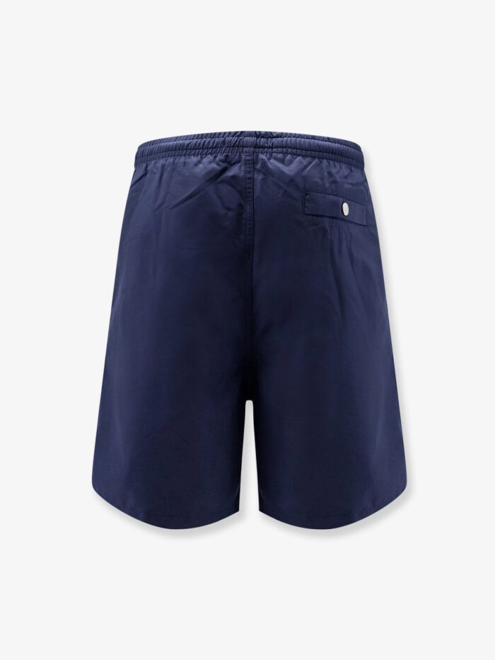 AMI PARIS Nylon Swimsuit With Tone-on-tone Logo Patch