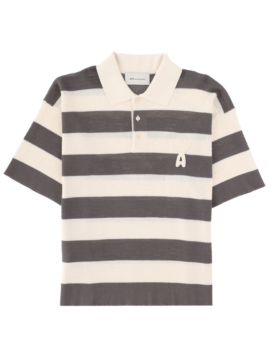 AMI PARIS POLO CON PATCH LOGO