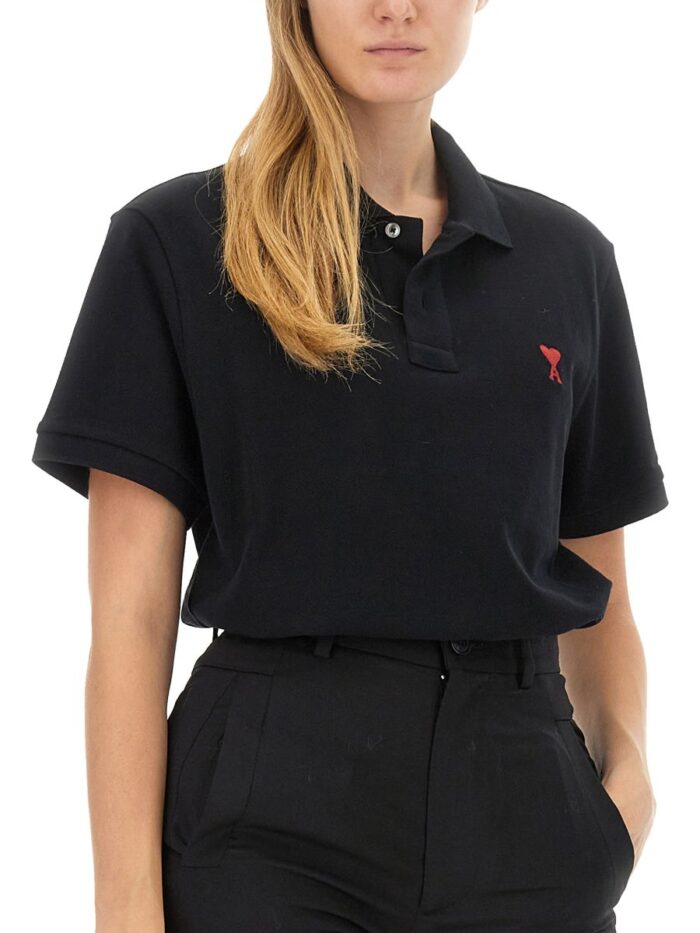 AMI PARIS POLO CON RICAMO LOGO