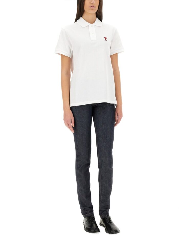AMI PARIS POLO CON RICAMO LOGO