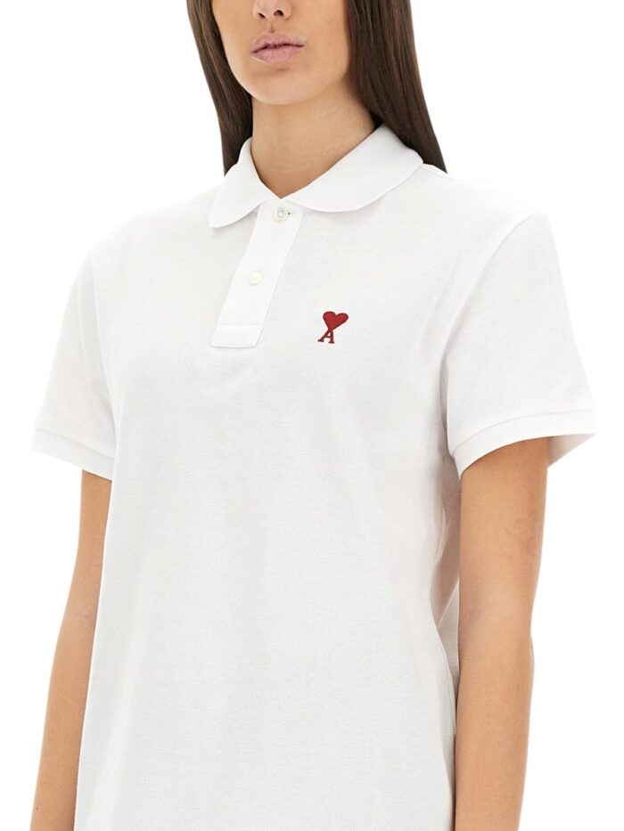 AMI PARIS POLO CON RICAMO LOGO