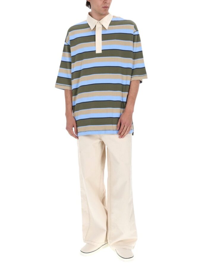 AMI PARIS POLO IN COTONE CON LOGO