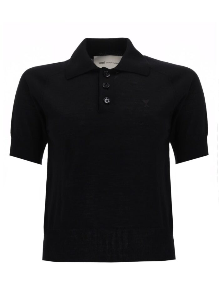 AMI PARIS POLO WITH LOGO