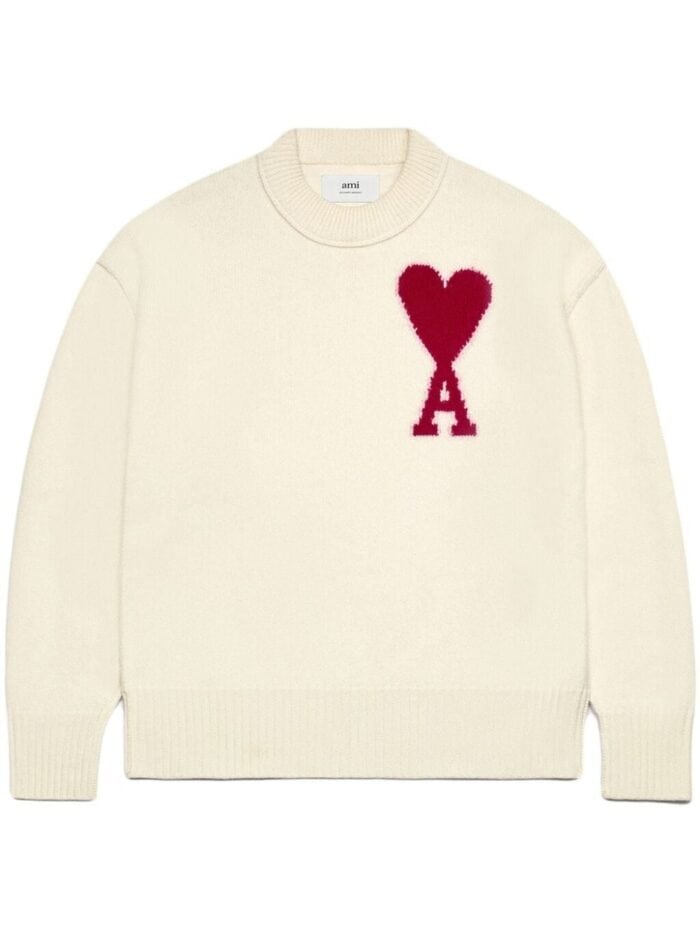 AMI PARIS Red Adc Sweater