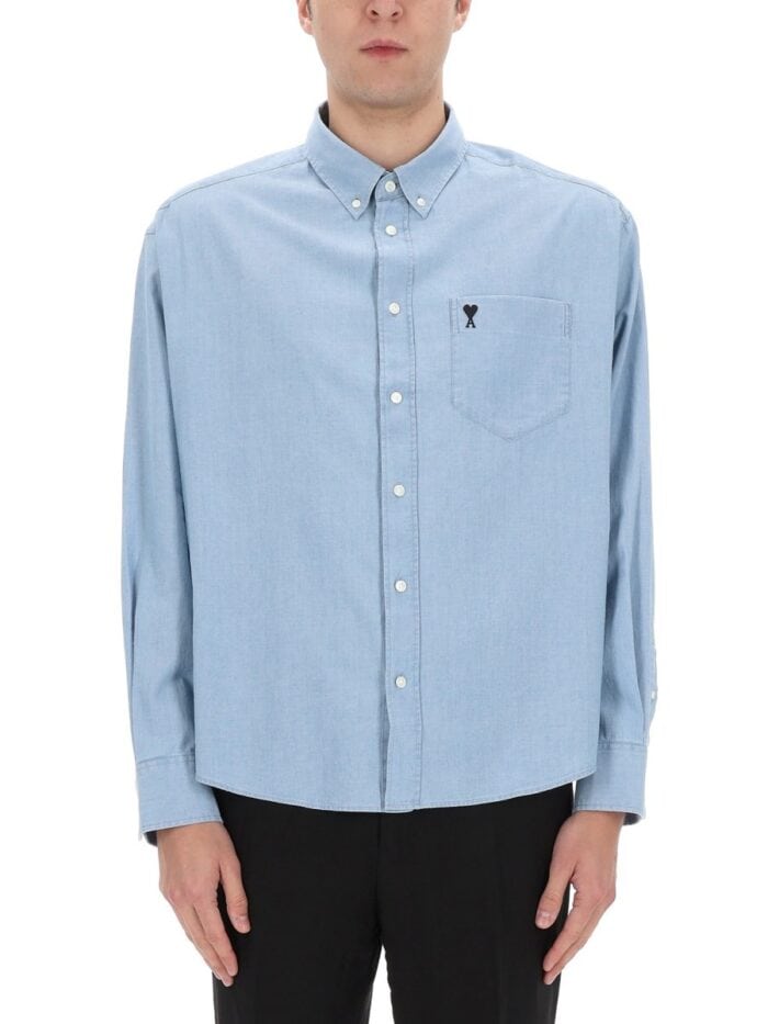 AMI PARIS SHIRT WITH LOGO