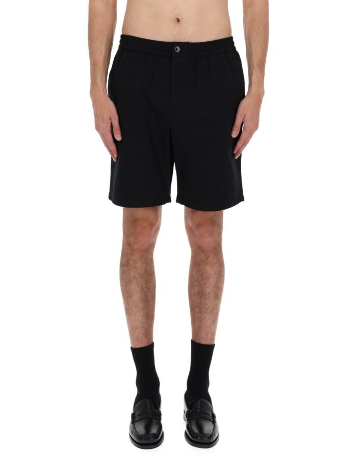 AMI PARIS SHORTS ELASTICIZZATI CON LOGO