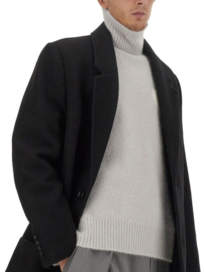 AMI PARIS SINGLE-BREASTED COAT