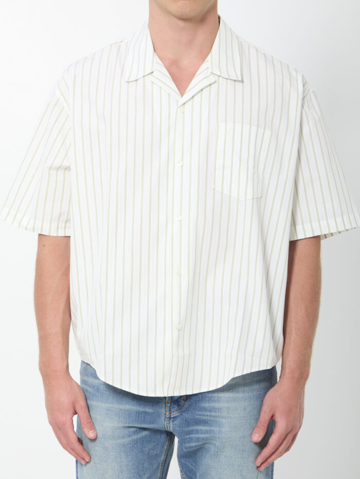 Ami Paris Striped boxy shirt