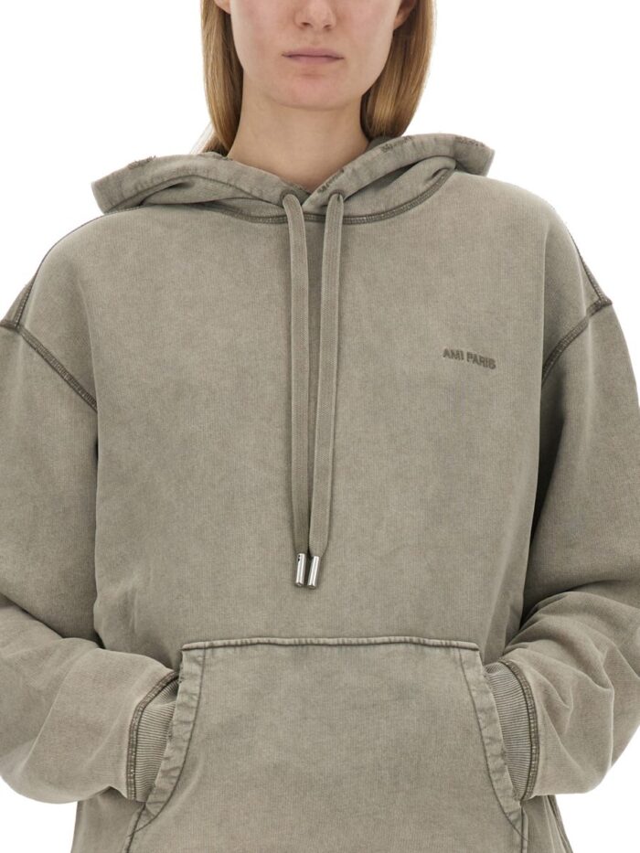AMI PARIS SWEATSHIRT WITH LOGO
