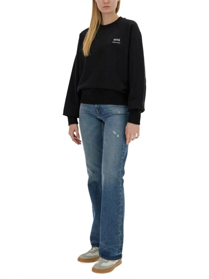 AMI PARIS SWEATSHIRT WITH LOGO