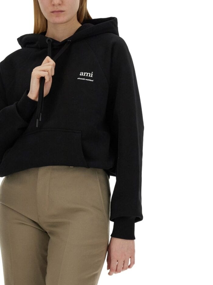 AMI PARIS SWEATSHIRT WITH LOGO