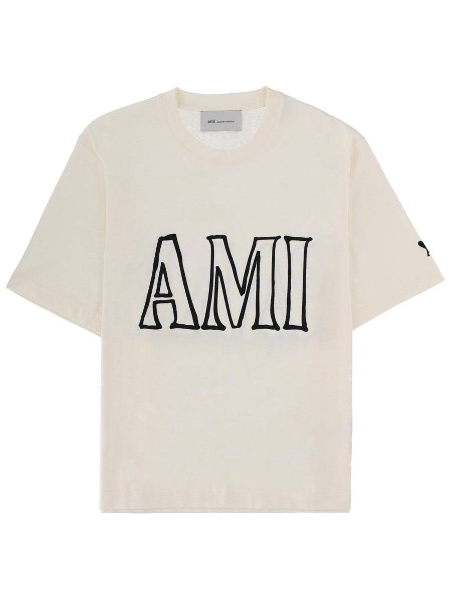 AMI PARIS T-SHIRT WITH LOGO