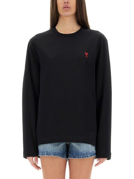 AMI PARIS T-SHIRT WITH LOGO
