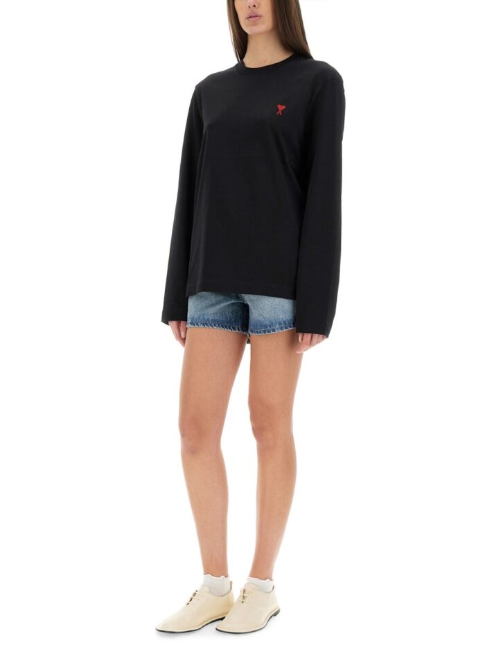 AMI PARIS T-SHIRT WITH LOGO