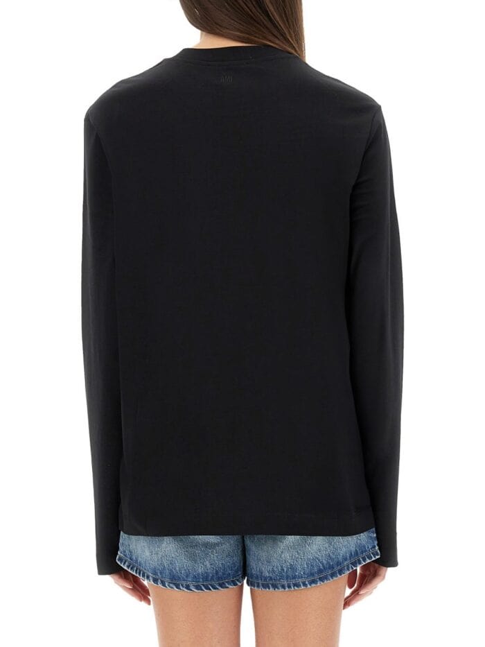 AMI PARIS T-SHIRT WITH LOGO