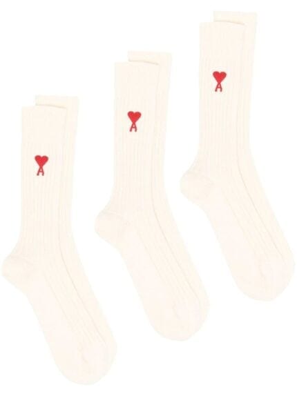 AMI PARIS Three-pack ADC Socks