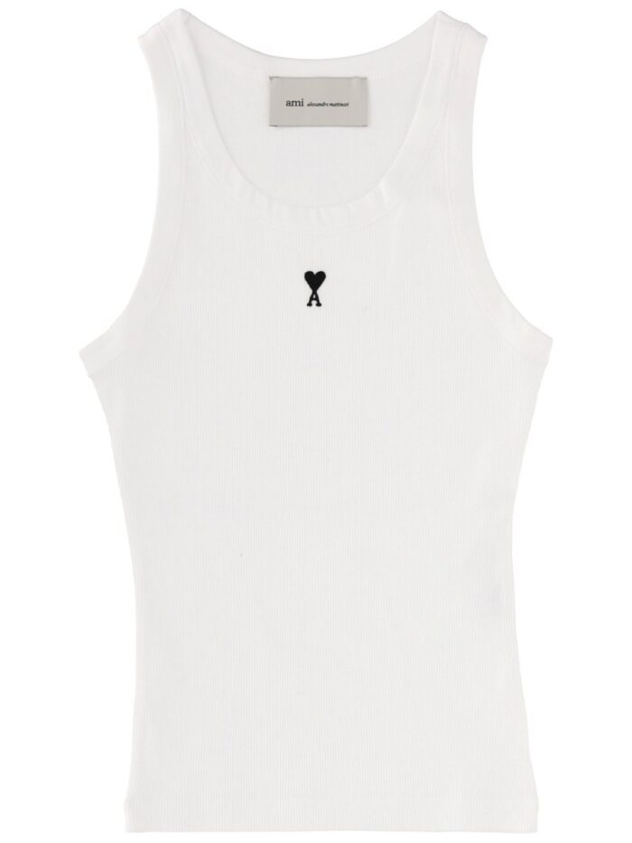 AMI PARIS TOPS WITH LOGO