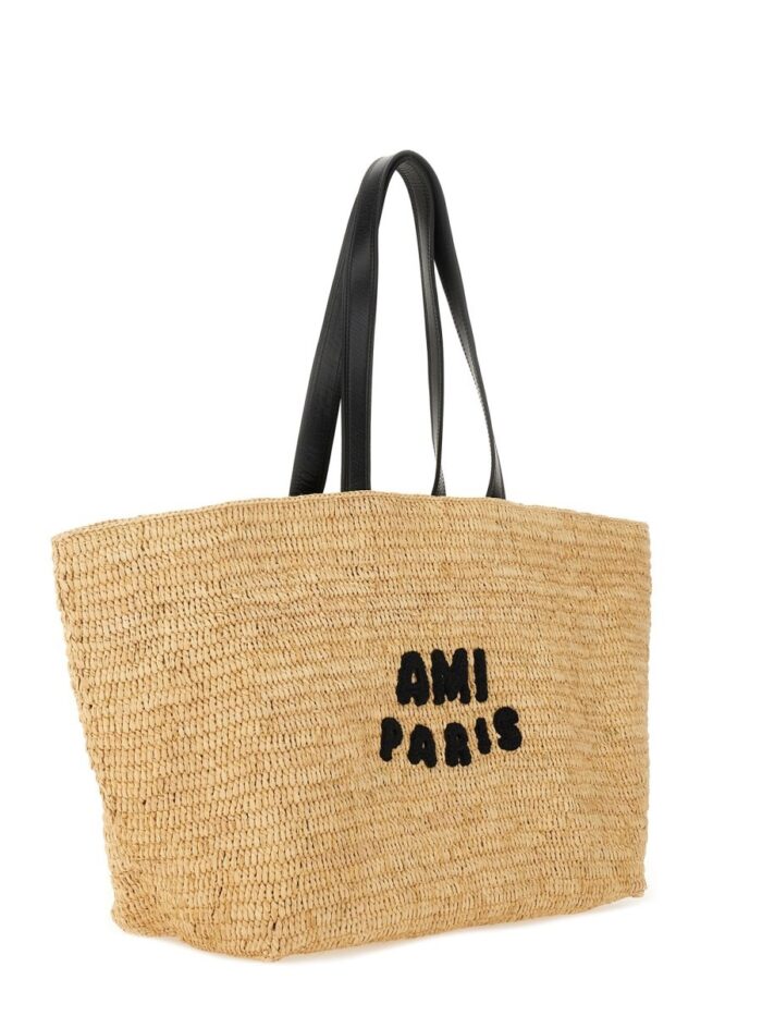 AMI PARIS TOTE BAG WITH LOGO