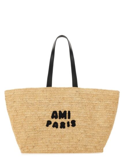 AMI PARIS TOTE BAG WITH LOGO
