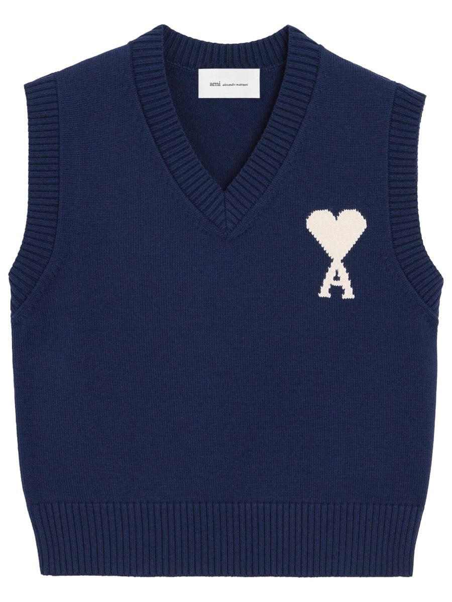 AMI PARIS VESTS WITH LOGO