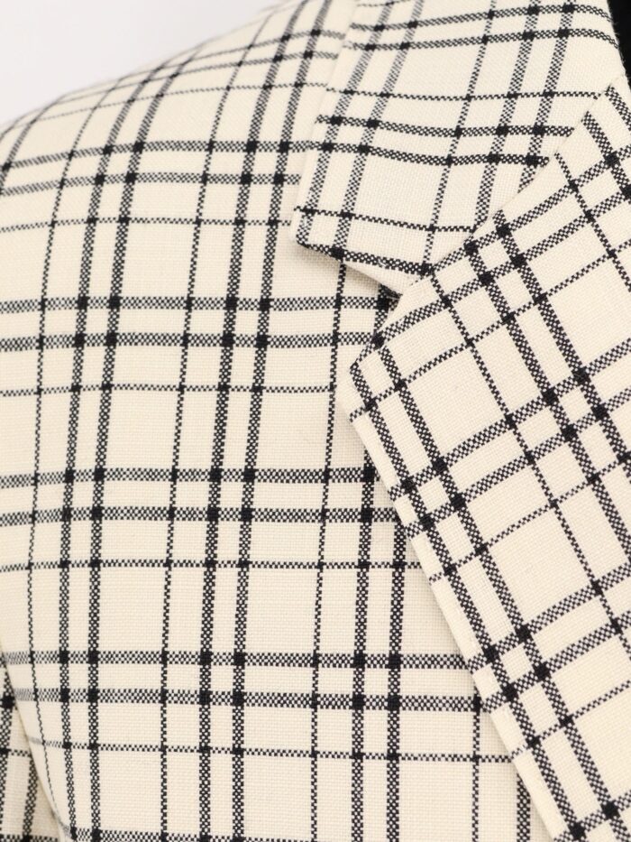 AMI PARIS Virgin Wool Blazer With Madras Motif