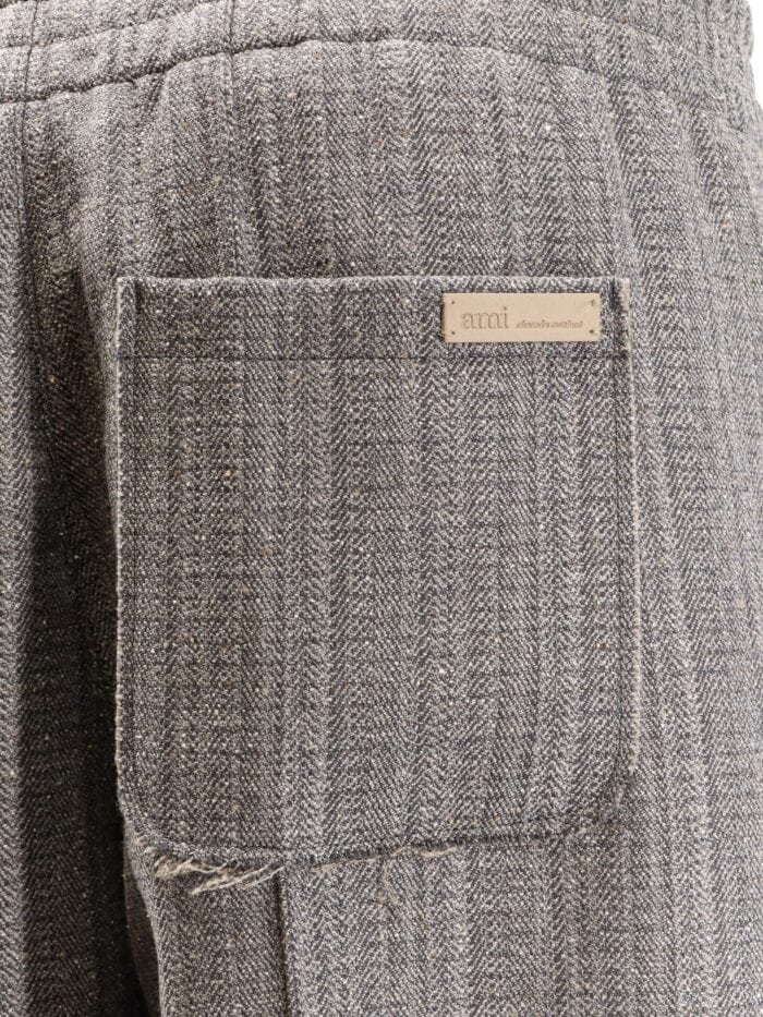 AMI PARIS Virgin Wool Blend Trousers