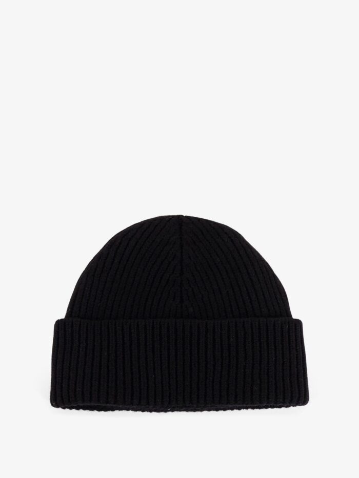 AMI PARIS Virgin Wool Hat With Embroidered Logo On The Front