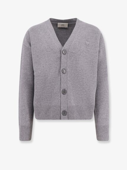 AMI PARIS Wool And Cashmere Cardigan