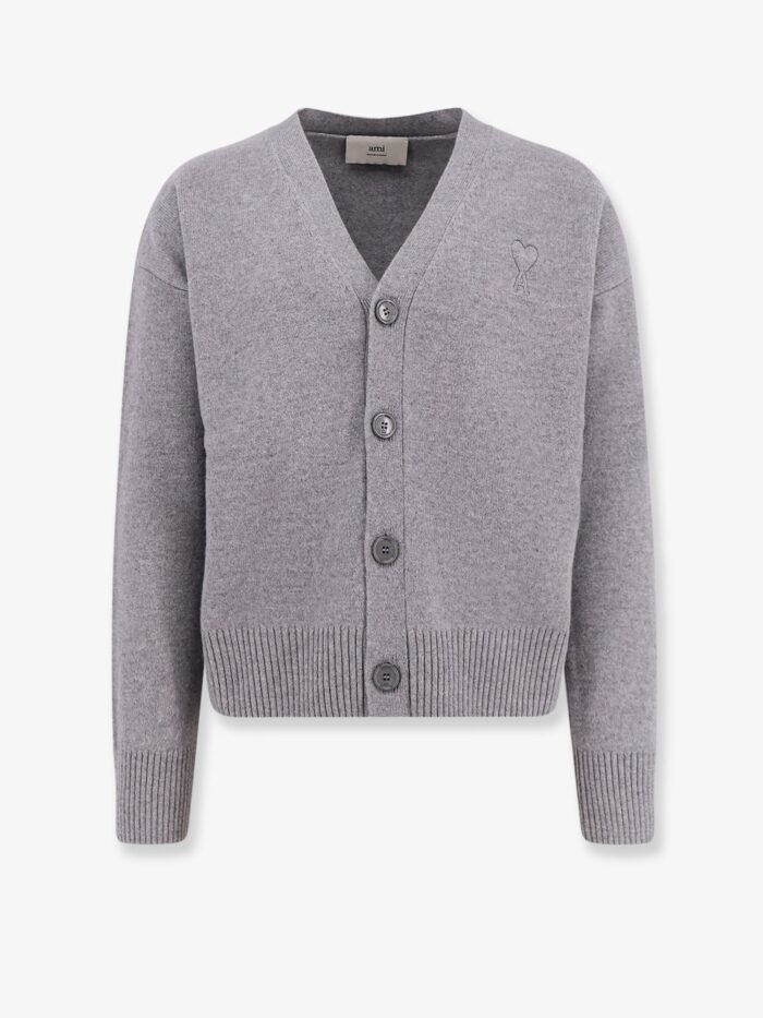 AMI PARIS Wool And Cashmere Cardigan