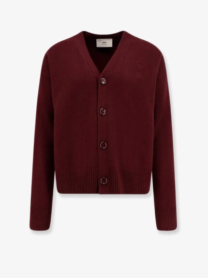 AMI PARIS Wool And Cashmere Cardigan