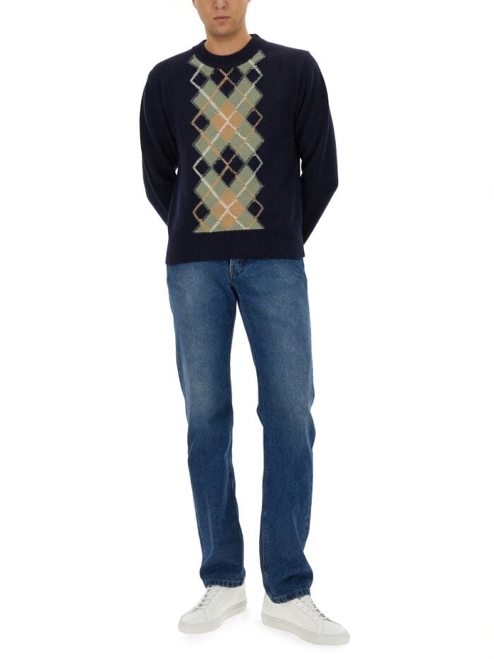 AMI PARIS WOOL AND CASHMERE SWEATER