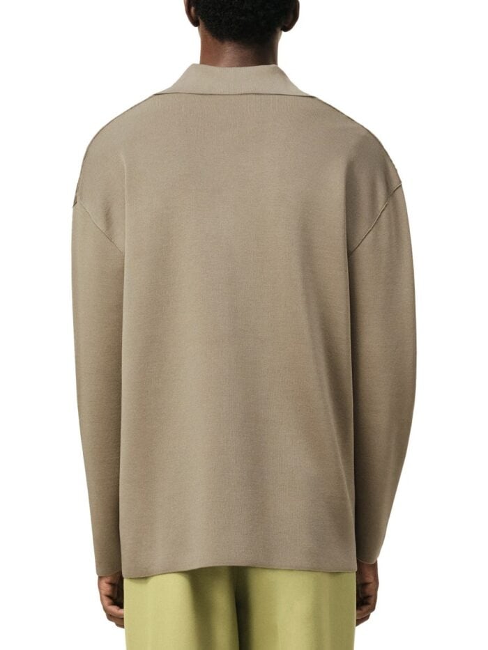 AMI PARIS WOOL BLEND POLO SHIRT