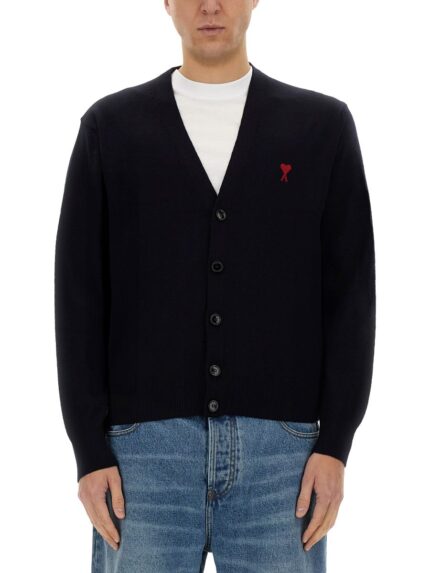 AMI PARIS WOOL CARDIGAN