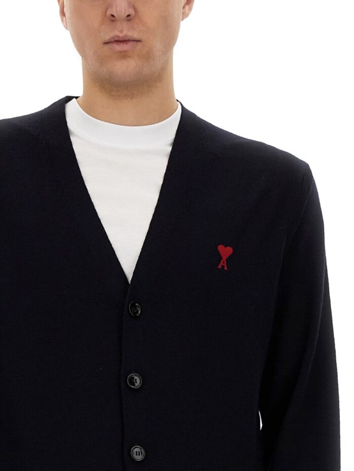 AMI PARIS WOOL CARDIGAN