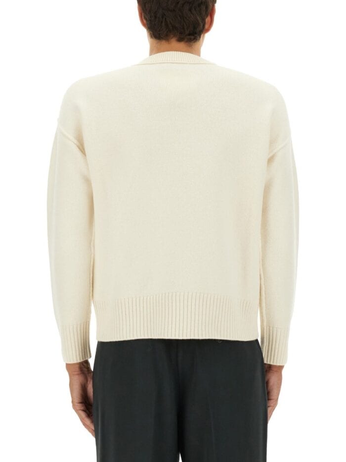 AMI PARIS WOOL LOGO SWEATER