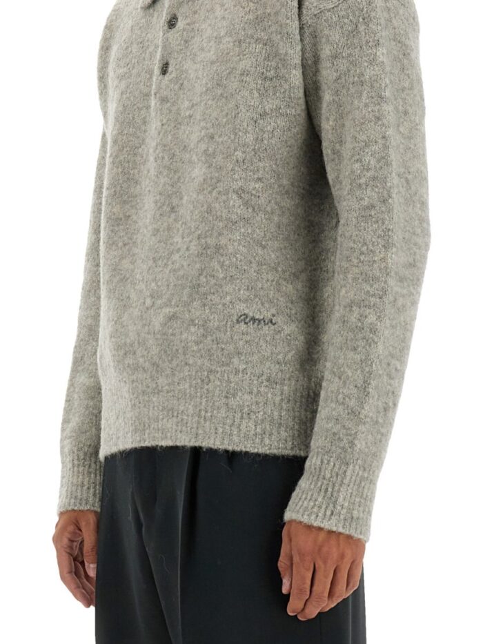 AMI PARIS WOOL POLO.
