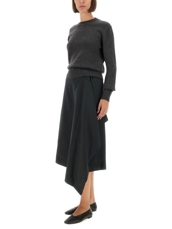 AMI PARIS WOOL "WRAPPED" SKIRT