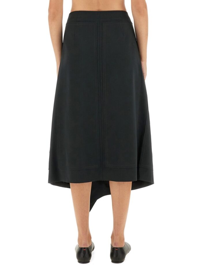 AMI PARIS WOOL "WRAPPED" SKIRT