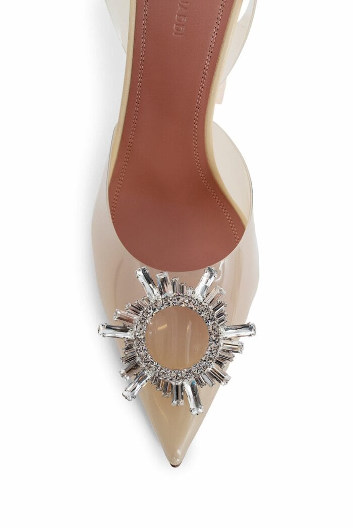 AMINA MUADDI Begum Glass Slingback Pumps