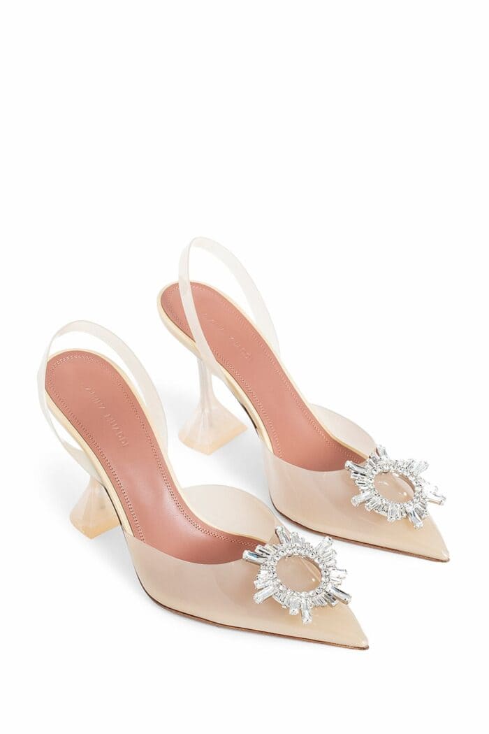 AMINA MUADDI Begum Glass Slingback Pumps