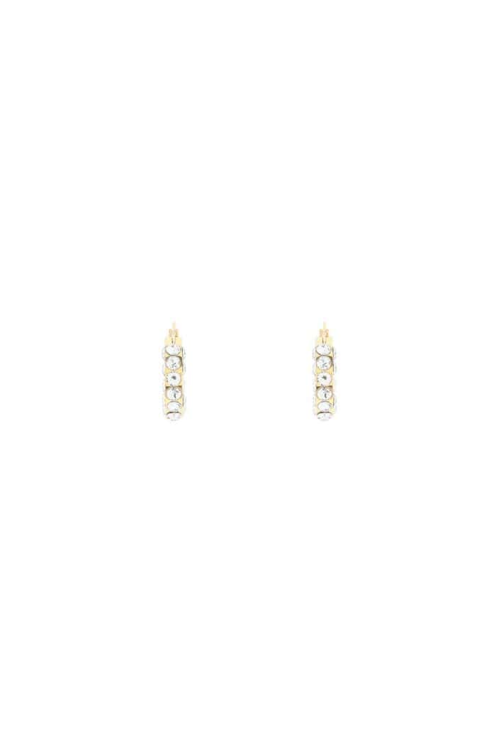 AMINA MUADDI Small Jahleel Hoop Earrings With Crystals