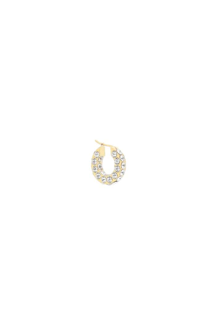 AMINA MUADDI Small Jahleel Hoop Earrings With Crystals