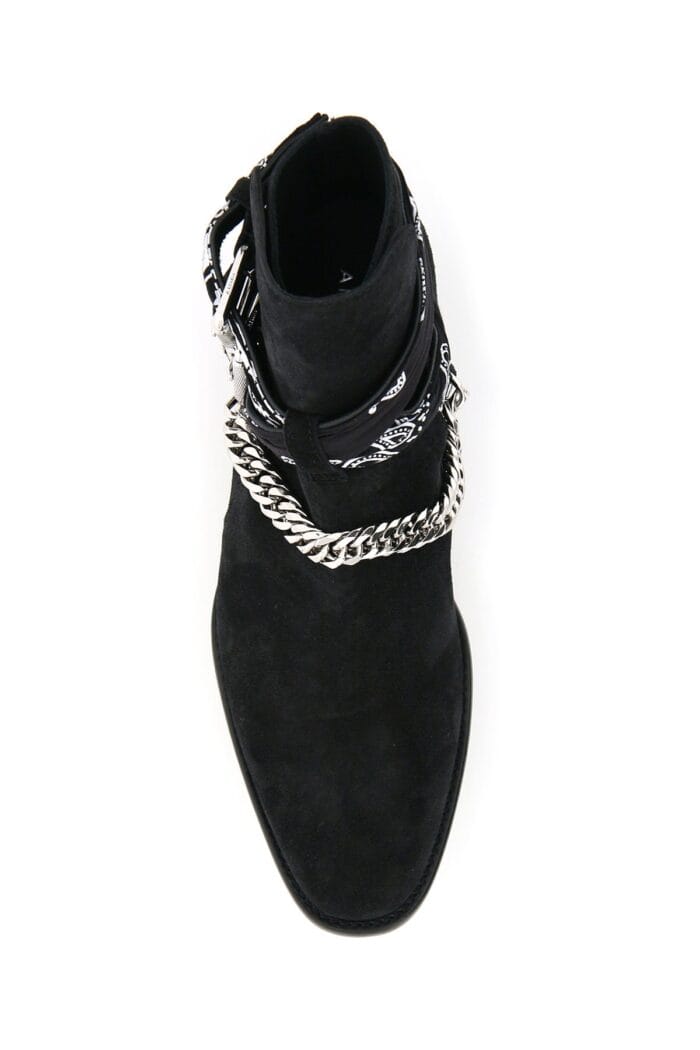 Amiri Bandana Buckle Boots