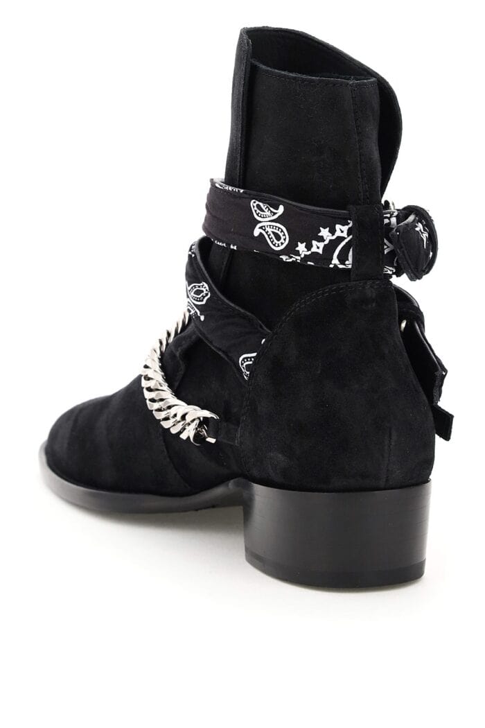 Amiri Bandana Buckle Boots