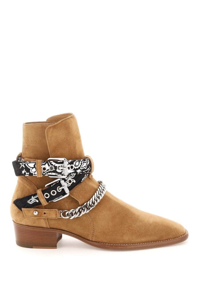 Amiri Bandana Buckle Boots