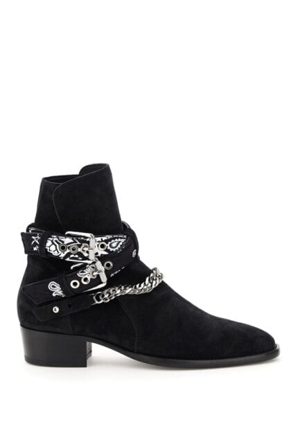 Amiri Bandana Buckle Boots