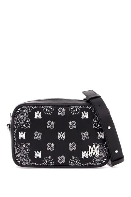 AMIRI 'bandana Embroidered Camera Bag With