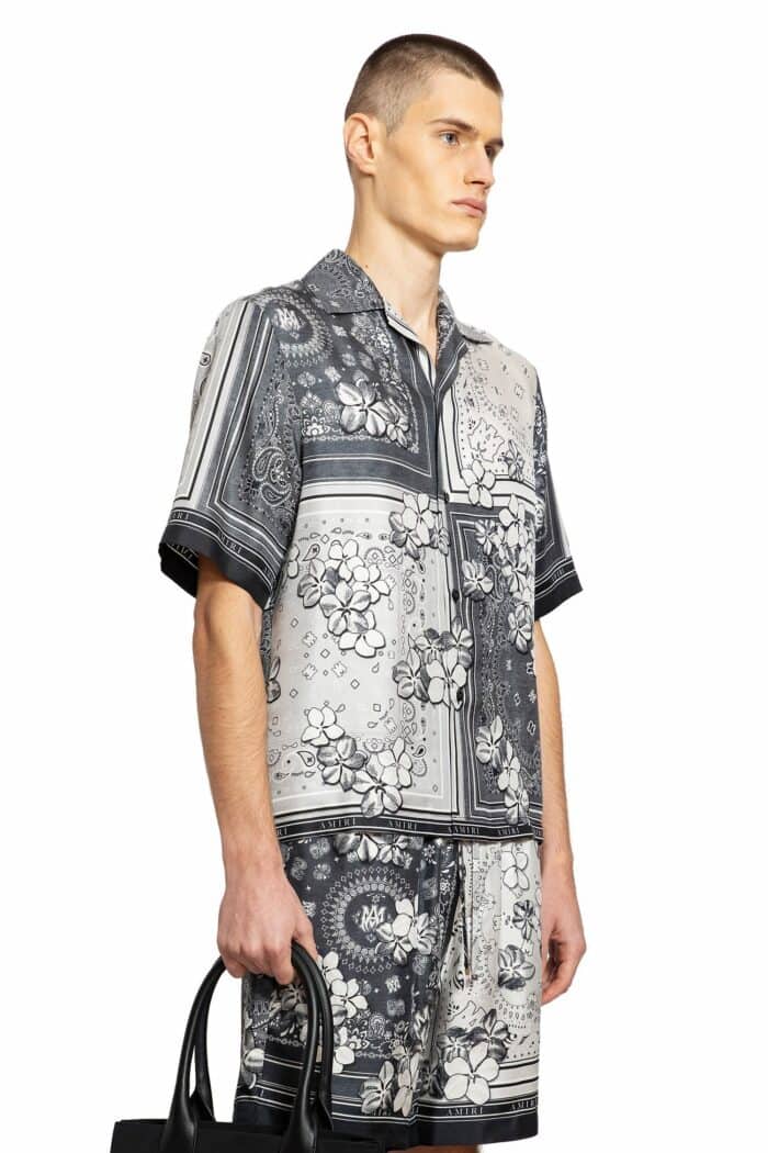 AMIRI Bandana Floral Bowling Shirt