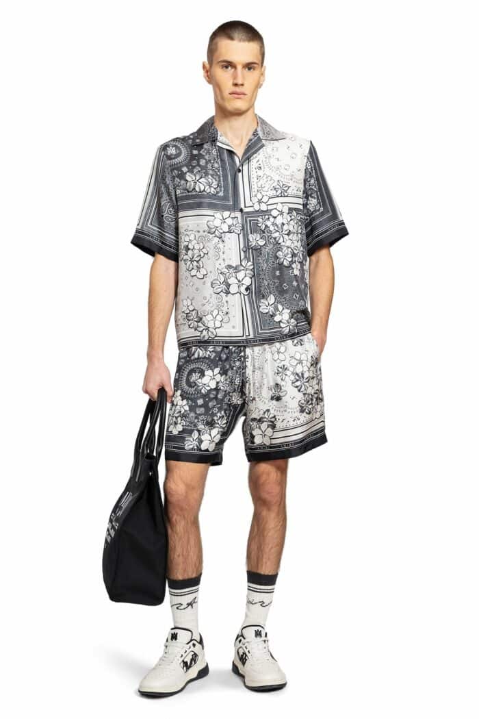 AMIRI Bandana Floral Bowling Shirt